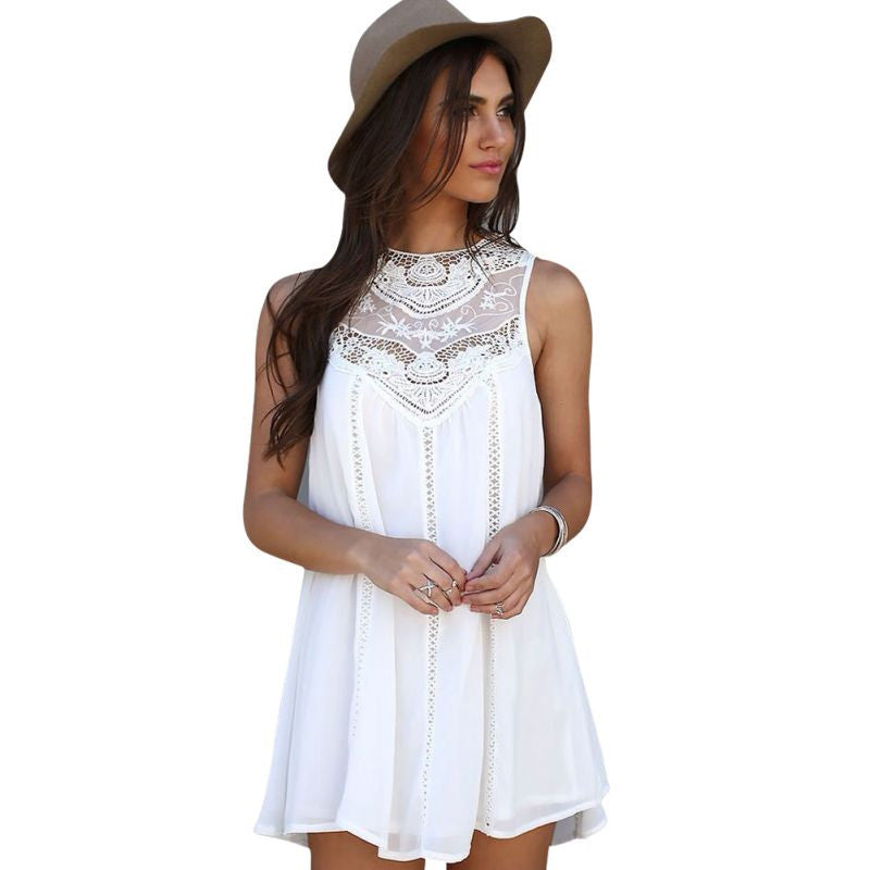 Sexy Loose Chiffon Dress Party Dress Short Mini DressesJFY66