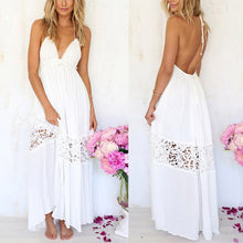 Sexy Women Maxi Long Lace Beach Backless Ball Gown Dress  J4U66