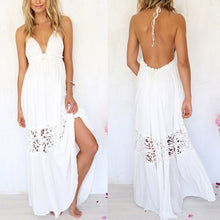 Sexy Women Maxi Long Lace Beach Backless Ball Gown Dress  J4U66
