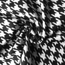 sexy women mini dress houndstooth print off shoulder three quarter sleeve side slit club bodycon dress black J4U66