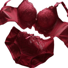 Sexy Push Up Lace Bra and Panty s Set Embroidery Underwear Lingerie Bras Suit J4U66