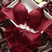 Sexy Push Up Lace Bra and Panty s Set Embroidery Underwear Lingerie Bras Suit J4U66