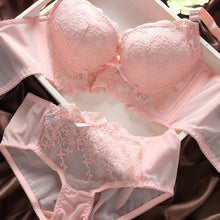 sexy women push up lace bra and panty set embroidery underwear lingerie bras suit J4U66