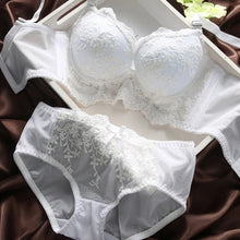 Sexy Push Up Lace Bra and Panty s Set Embroidery Underwear Lingerie Bras Suit J4U66