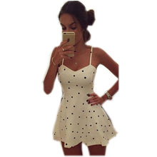 Sexy Women Sleeveless Bodycon Party Polka Dots Casual Cocktail Short Mini Dress Fashion P16 J4U66