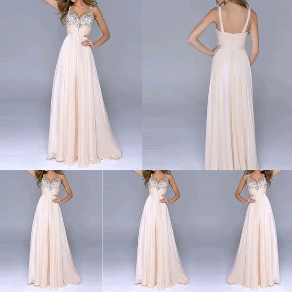 Sexy Sleeveless Sequin Prom Ball Party Dress Formal Gown Long Dress PY1 J4U66