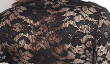 sexy women dress floral lace wrap front v neckline long sleeve nightclub black khaki vestidos de renda J4U66