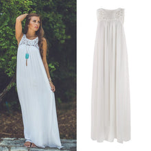 Sexy Women Boho Long Maxi Evening Party Lace Dress Beach Dresses Sundress J4U66