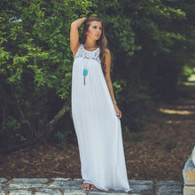 Sexy Women Boho Long Maxi Evening Party Lace Dress Beach Dresses Sundress J4U66