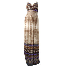 sexy women floral v neck bodycon beach dress boho bohemia maxi long dresses J4U66