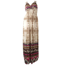 sexy women floral v neck bodycon beach dress boho bohemia maxi long dresses J4U66