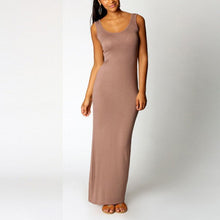 Sexy Women Sleeveless Bodycon Dress Scoop Neck Bandage Party Long Maxi Dresses  J4U66