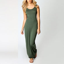 Sexy Women Sleeveless Bodycon Dress Scoop Neck Bandage Party Long Maxi Dresses  J4U66