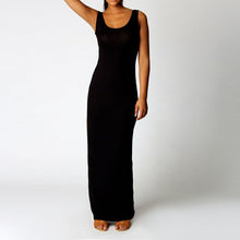 Sexy Women Sleeveless Bodycon Dress Scoop Neck Bandage Party Long Maxi Dresses  J4U66