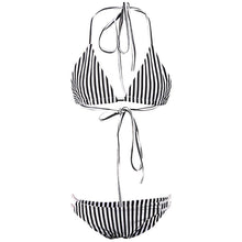 Sexy Women Tankinis Set Retro High Waist Push Up Padded Bandeau Swimsuit Swimwear LE4 J4U66