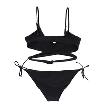 sexy womens bandage set push up padded bra swimsuit bathing swimwear J4U66
