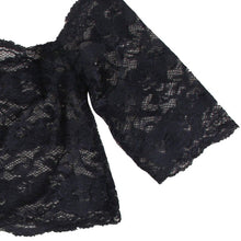 Sexy Women's Black Thin Lace Bra Tops + Panty Underwear Sets Breathable Hollow Out Crop Tops J4U66