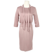 Sexy Women's Elegant Wear to Work Party Dress Round Neck Straight Formal Club Dresses With Belt J4U66