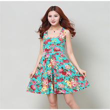 Sexy Women's Floral Sleeveless Short Mini Dress Body-con Casual Beach Sundress J4U66
