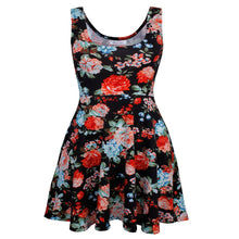 Sexy Women's Floral Sleeveless Short Mini Dress Body-con Casual Beach Sundress J4U66