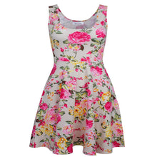 Sexy Women's Floral Sleeveless Short Mini Dress Body-con Casual Beach Sundress J4U66