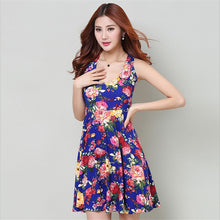Sexy Women's Floral Sleeveless Short Mini Dress Body-con Casual Beach Sundress J4U66