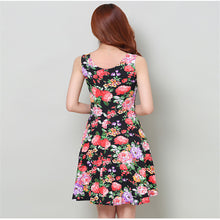 Sexy Women's Floral Sleeveless Short Mini Dress Body-con Casual Beach Sundress J4U66