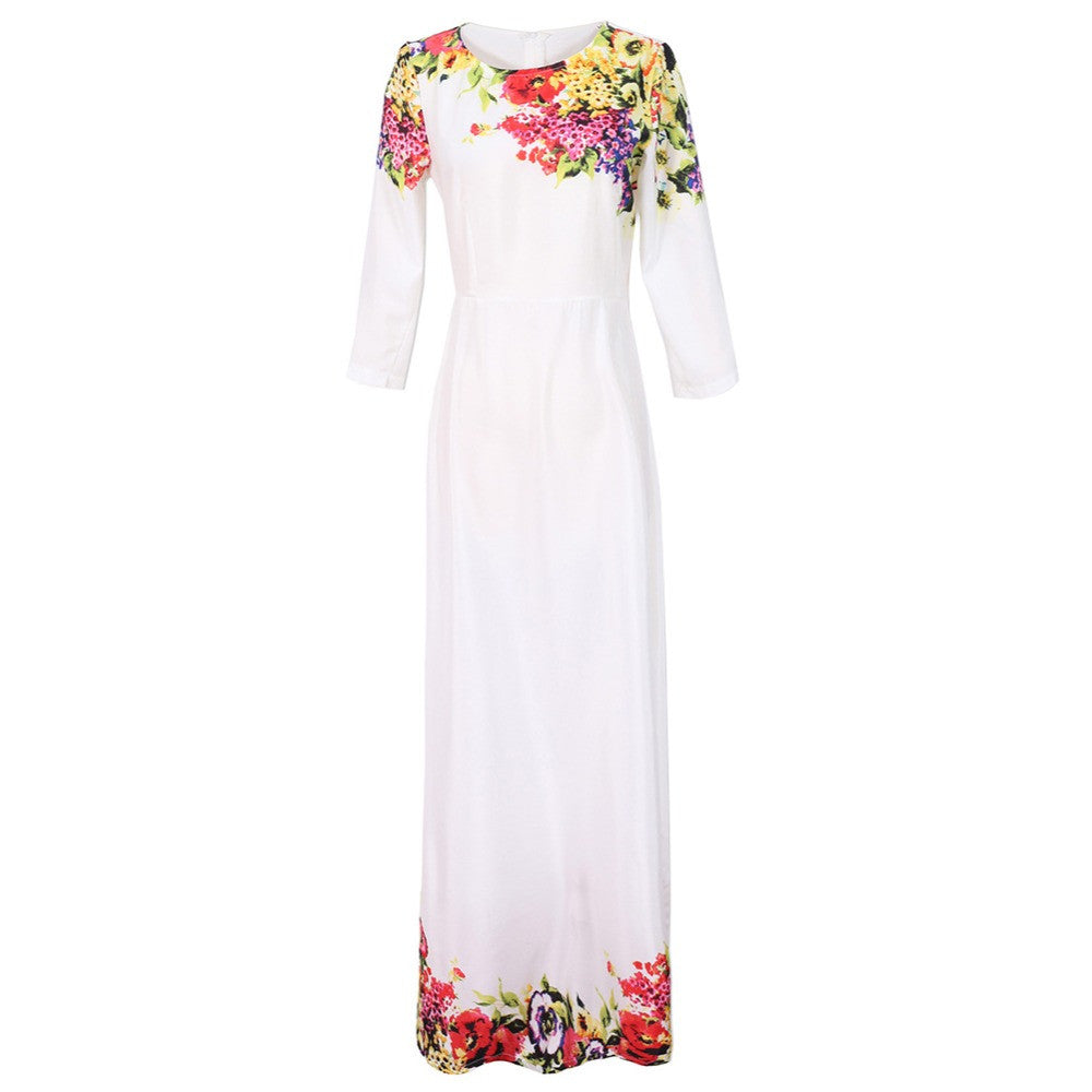 Sexy Women's Holiday Boho Long Maxi Party Dress Beach Dresses J4U66