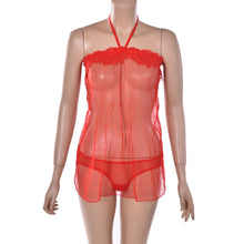 SexyWomen's Lace Lingerie Dress Underwear Transparent Babydoll Sleepwear+G-string J4U66