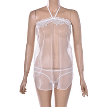 SexyWomen's Lace Lingerie Dress Underwear Transparent Babydoll Sleepwear+G-string J4U66