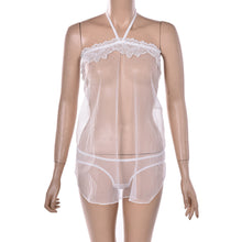 SexyWomen's Lace Lingerie Dress Underwear Transparent Babydoll Sleepwear+G-string J4U66
