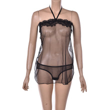 SexyWomen's Lace Lingerie Dress Underwear Transparent Babydoll Sleepwear+G-string J4U66