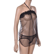 SexyWomen's Lace Lingerie Dress Underwear Transparent Babydoll Sleepwear+G-string J4U66