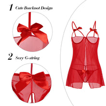 sexy womens sleepwear bare breast see through open bust nightwear g-string lingerie erotic ropa vetement transparent pour femme J4U66