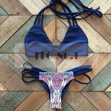 sexy womens swimwear black lace bikini set bandeau push up padded bra swimsuit beachwear hot hf011 J4U66