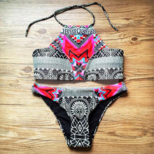 sexy womens bikini set mesh hollow out top swimsuit strap swimwearcut out lady bathingsuit thong bottoms bandage J4U66