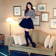 Sexy Womens High Waist Skater Mini Skirt Plain Flared Pleated A-Line Short S-XL Whole J4U66
