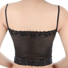 Sexy Womens Lace Mesh Tube Top Tank Bra Wrapped Chest Pad Underwear Bra  J4U66