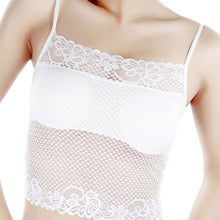 Sexy Womens Lace Mesh Tube Top Tank Bra Wrapped Chest Pad Underwear Bra  J4U66