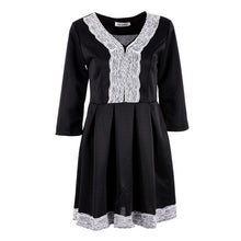Sexy Womens V-neck Evening Party Dress Lady Lace Formal Dresses J4U66