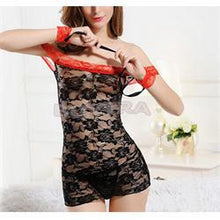 Sexy lingerieWomen Sexy Lingerie Night Sleepwear Off Shoulder Dress G String Handcuff erotic lingerie sexy costumes J4U66