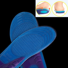 silicone gel ortic arch support massage anti slip sport insole insert cushion pad J4U66