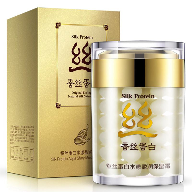 silk protein deep moisturizing face cream shrink pores bioaqua skin care anti wrinkle cream face care whitening cream J4U66