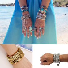Silver Gypsy Statement Boho Coachella Festival Turkish Jewelry Sinaya Tribal Ethnic Jewelry s Bohemian Antalya Coin Bracelet J4U66