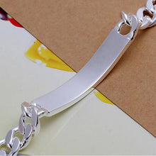 Silver Plated Gift Jewelry Bracelet 10cm Trendy Men Male Bangle Bracelet J4U66