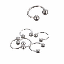Silver Tongue Eyebrow Lip Belly Navel Ring Stainless Steel Piercing Body Jewelry 85Pcs 8 Styles J4U66