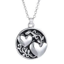 Sister Tree Of Life Pendant Necklace Letters Engraved Silver Charm Sweater Chain For Sister Family Gift J4U66