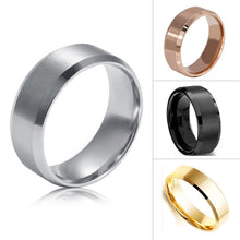 Size 5-14 Stainless Steel Rings for Men Wedding Band Silver Black Gold Rose 8mm Ring Y8 J4U66