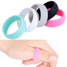 Size 8 9 10 11 12 Men 9mm Cozy Rubber Silicone Rings Flexible Wedding Band J4U66