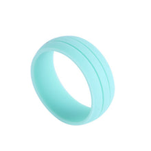 Size 8 9 10 11 12 Men 9mm Cozy Rubber Silicone Rings Flexible Wedding Band J4U66